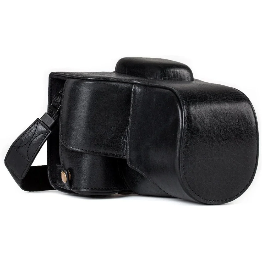 MegaGear Ever Ready Leather Camera Case Canon Rebel T8i‎ T7i 77D